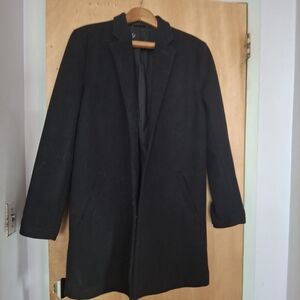 Theory Black Men's Pea Coat